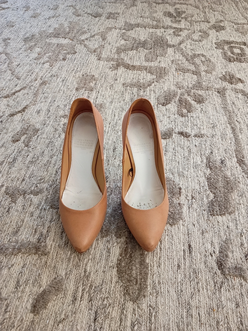 Rare RunwayCollection Maison Martin Margiela Tan Leather Clear Wedge Heel Pump - Picture 5 of 5